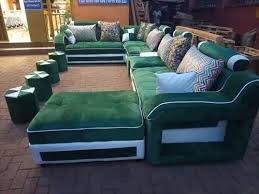 fabric l shape 7 seater sofa set