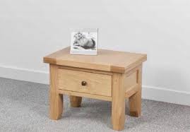 Oak Side Table With Drawer