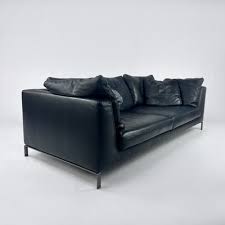 ray sofa in anthracite leather from b b