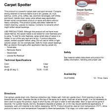 hillyard carpet spotter aerosol