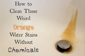 How To Clean Orange Water Stains The