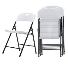 4 pack portable plastic folding chairs