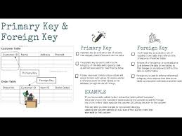 primary key and foreign key in database