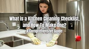a kitchen cleaning checklist