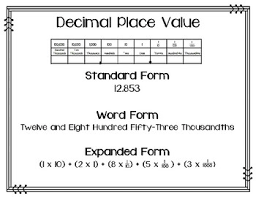 5th Grade Decimal Place Value Standard/Expanded/Word Form Puzzles 5 .NBT.A.3.A