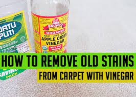 old stains from carpet with vinegar