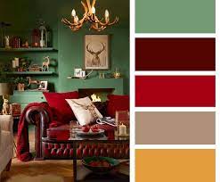 Red Chesterfield Living Room With Color