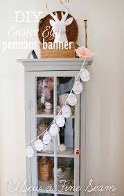 diy easter egg pennant banner sew a