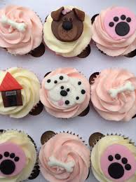 Free tutorial with pictures on how to decorate an animal cake in under 60 minutes by decorating food and decorating food with icing. Dog Themed Cupcakes Puppy Cake Dog Cakes Dog Cupcakes