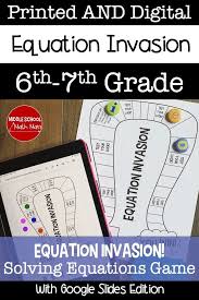 Solving Equations Board Game Equation