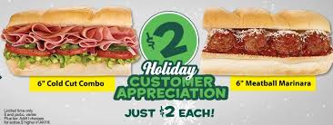 subway 2 6 cold cut combo or
