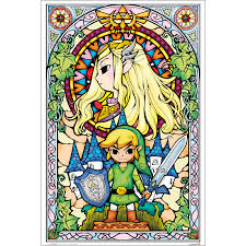 Zelda Stained Glass Poster