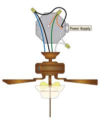 4 wires ceiling fan wiring one two