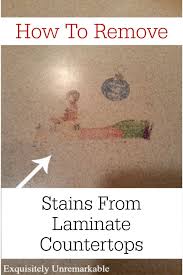 Remove Stains From Laminate Countertops