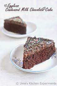 eggless condensed milk chocolate cake