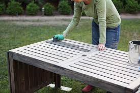 Painting The Outdoor Furniture How I