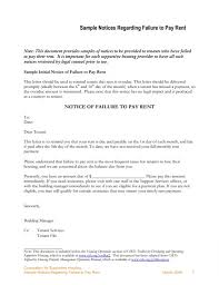 a letter of notice to a tenant