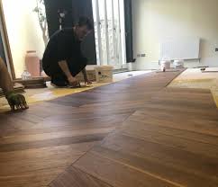 hard wax oiled chevron parquet