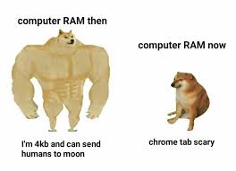 Make chems doge memes or upload 04.07.2020 · licking doge meme template sad crying doge meme template sad. Computer Ram Then Vs Computer Ram Now Swole Doge Vs Cheems Know Your Meme