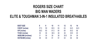 Rogers Elite 3 In 1 Insulated Breathable Waders Bottomland Stout