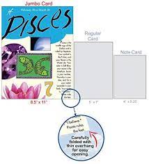 Choose what defines you best: Amazon Com Nobleworks Pisces Zodiac Sign Big Happy Birthday Card 8 5 X 11 Inch Personality Motto Birth Stone Symbol J9441 Office Products