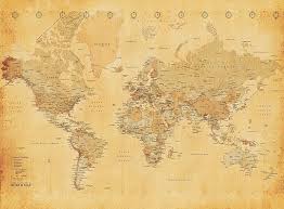 Antique Map Background Aesthetic Map