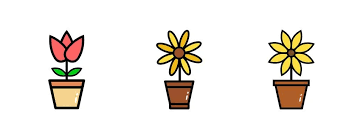Flower Pot Icon Vector Ilration