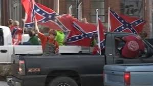 Students protest Confederate flag ban at Waldron high school