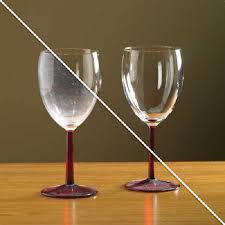 clean stains from drinking glasses