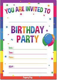 birthday party invitations comedy