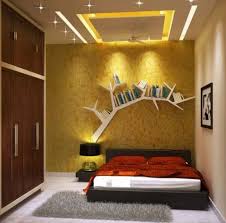 wooden bedroom interior false ceiling