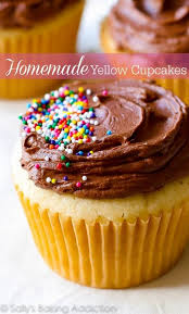 Yellow Cupcakes With Milk Chocolate