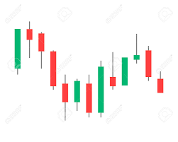 Vector Illustration Binary Options Green And Red Candle Trade