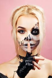 halloween makeup half images browse