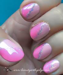 pale and hot pink grant ombre nails