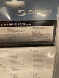 sigma sport germany bike computer 1200