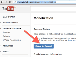 how to enable you monetization and