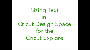 Sizing Text In Cricut Design Space