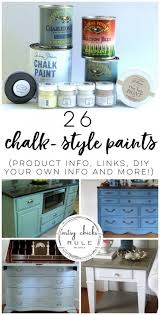 Chalk Style Paint For Furniture