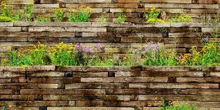 Wood And Concrete Retaining Walls