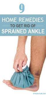 9 home remes for sprained ankle