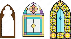 Church Stained Glass Windows Vector