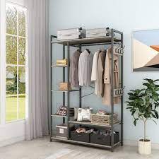 standing closet organizer clothes rack