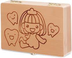 Amazon.co.jp: HIKOTO Baby Teeth Case, Baby Teeth Case, Baby Tooth Feeder  Case, Made of Premium Natural Wood, Belly Cord Case (Tooth Shop) (For  Girls) : Baby