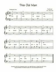 free easy piano sheet with s