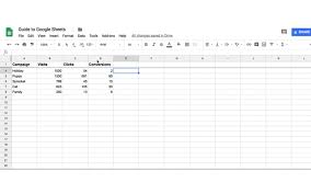 The Ultimate Guide To Google Sheets