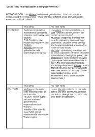 Essay Topic Template