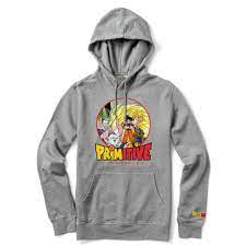 Men's realistic 3d print pullover. Youth Primitive Dragonball Z Circle Hoodie Athletic Grey Apparel Zoo