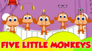 năm con khỉ nhỏ | vườn ươm vần cho trẻ em | Five Little Monkey | bài hát  trong Việt Nam - YouTube