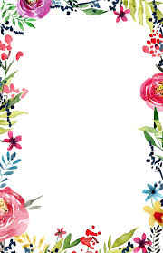 free printable flower border template